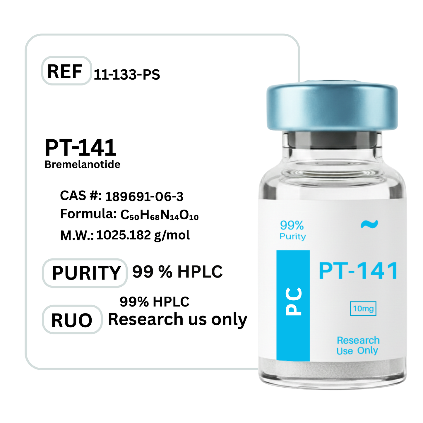 PT-141 Saskatoon Peptides (PC) PT-141 Saskatoon Peptides (PC)