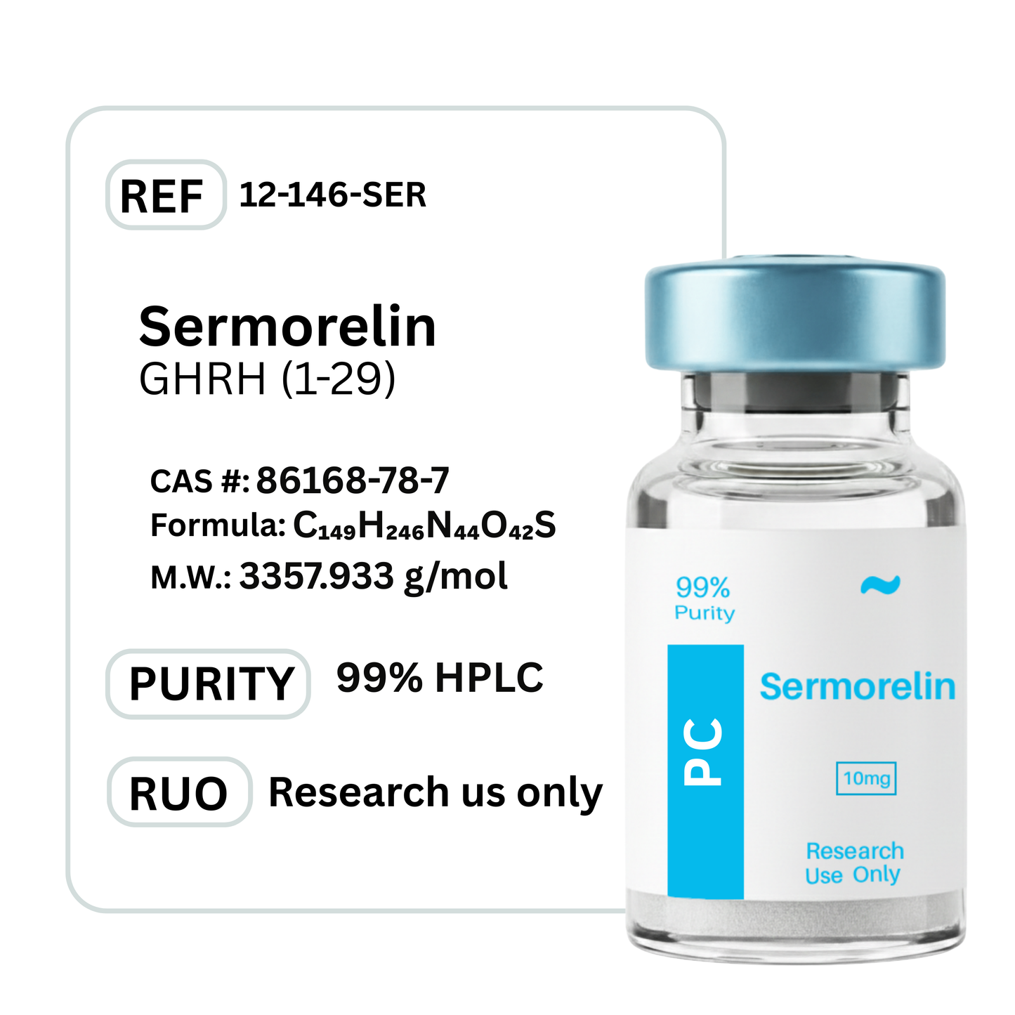 klow peptide beneficios Purity Sermorelin + Ipamorelin Blend For Sale main image 1